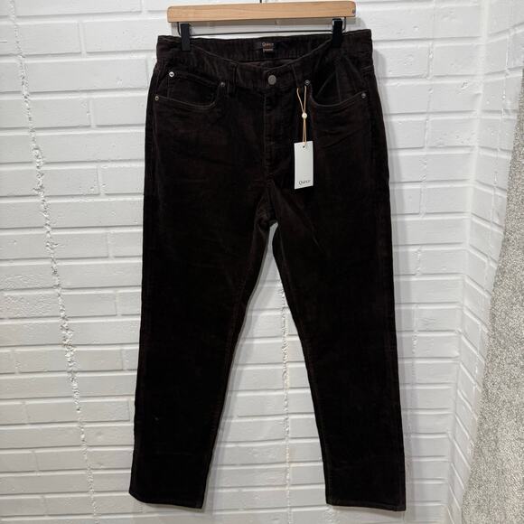 Quince NWT Orgaxnic Stretch Corduroy Pants Espresso Brown 31x32 90s Christmas - Picture 7 of 13